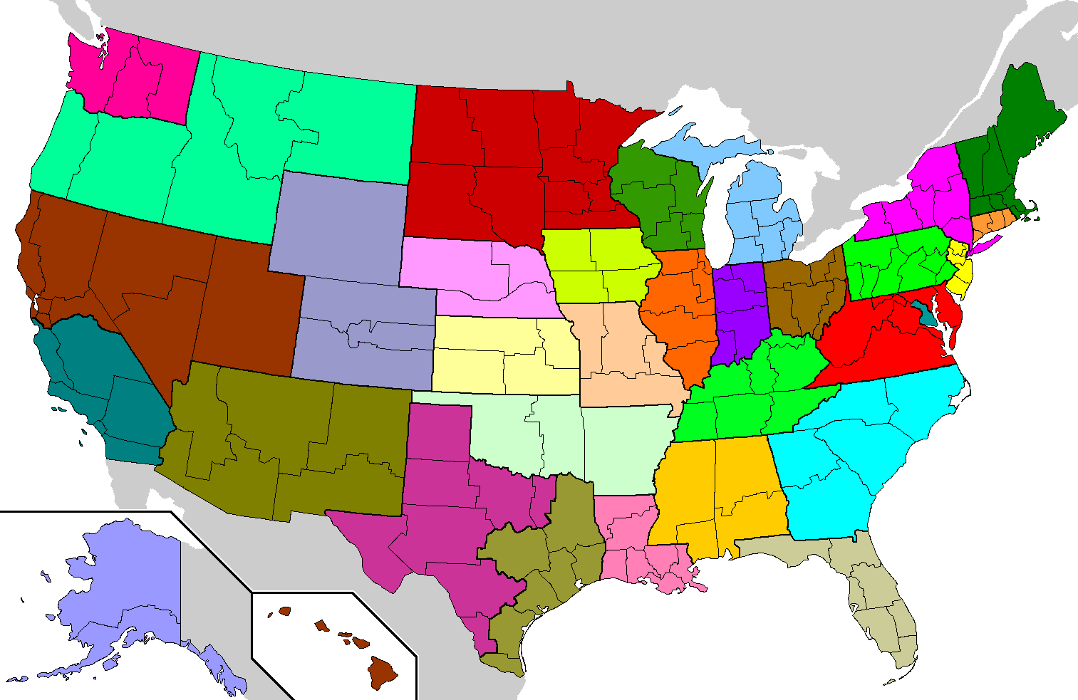 US Roman Catholic Dioceses Map