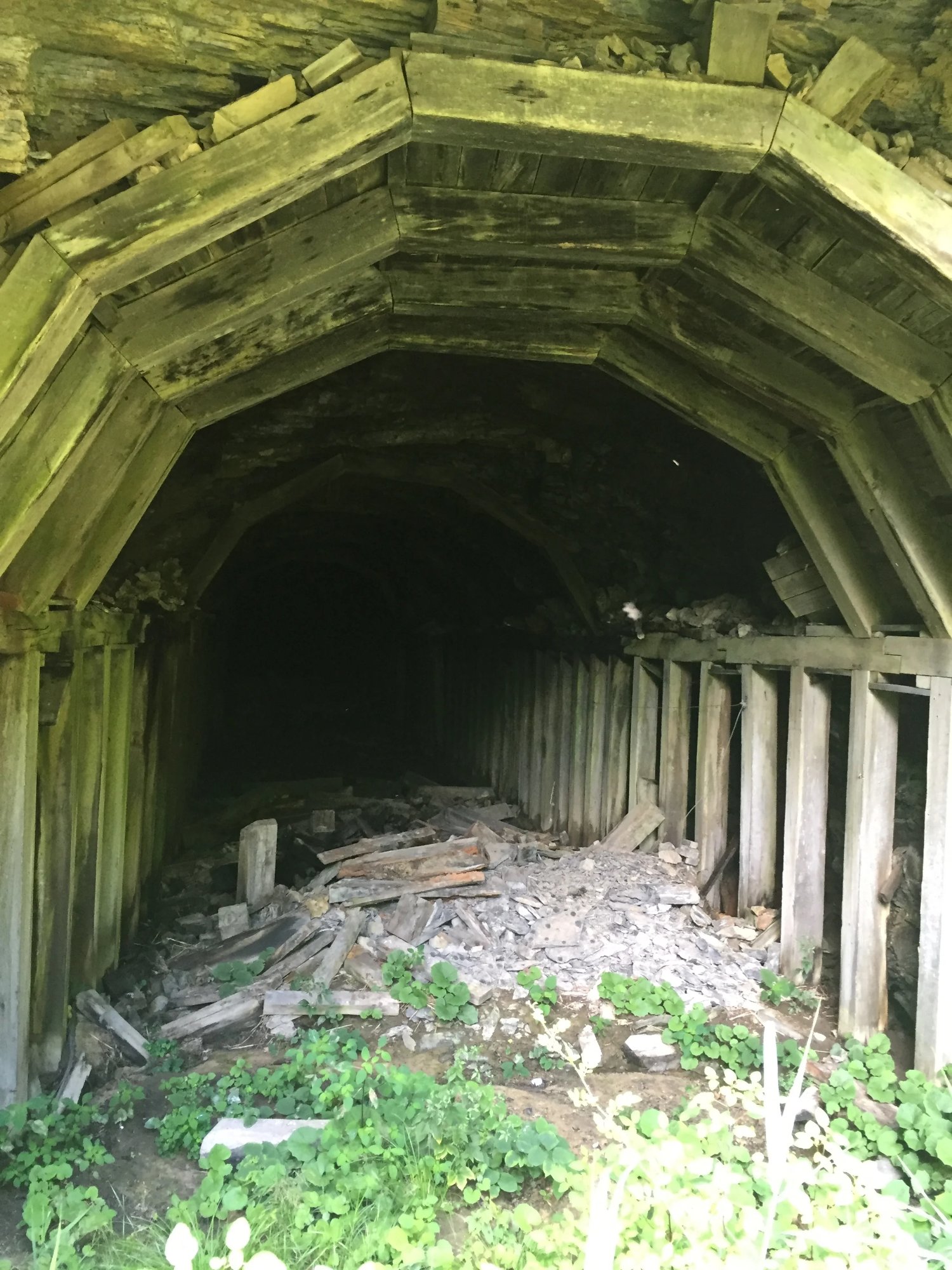 Tunnel exit into light